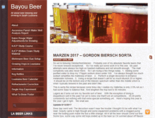 Tablet Screenshot of bayoubeer.com